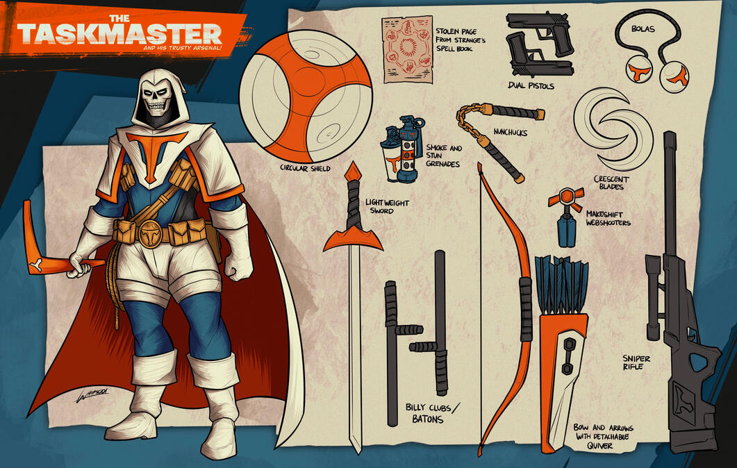 Taskmaster Character Design Taskmaster Character Design